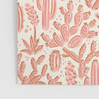 Cactus Desert - pink and copper Poster Gallery Image 3