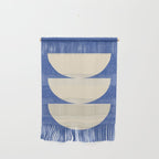 Half Circle 3 - Blue Texture Wall Hanging Gallery Image 1