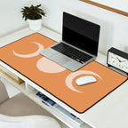 Moon Shapes Minimalism - Desert Sand Desk Mat Gallery Image 2