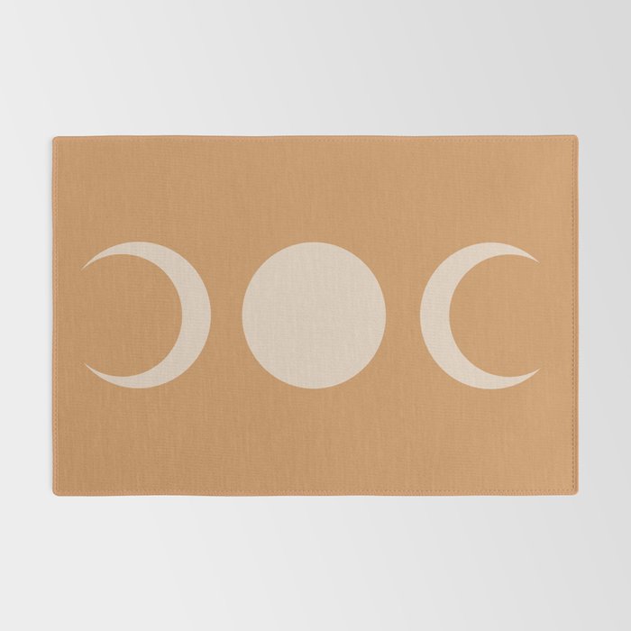 Moon Shapes Minimalism - Desert Sand Rug Gallery Image 2