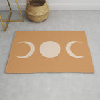 Moon Shapes Minimalism - Desert Sand Rug Gallery Image 1