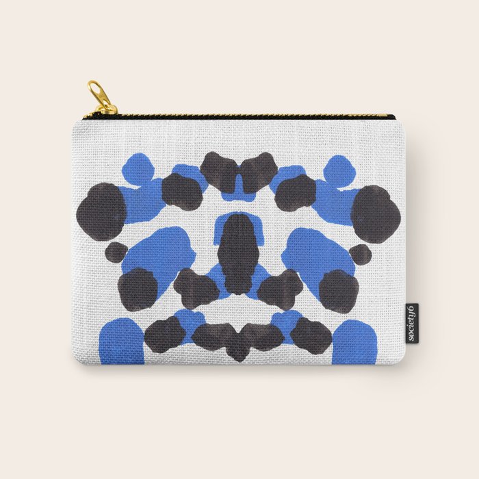 Baby Blue Inkblot Pattern Carry All Pouch Gallery Image 1