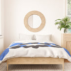 Baby Blue Inkblot Pattern Duvet Cover Gallery Image 3