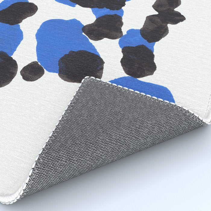Baby Blue Inkblot Pattern Rug Gallery Image 4