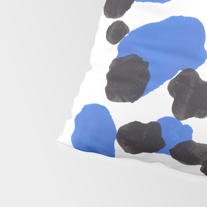 Baby Blue Inkblot Pattern Pillow Sham Gallery Image 4