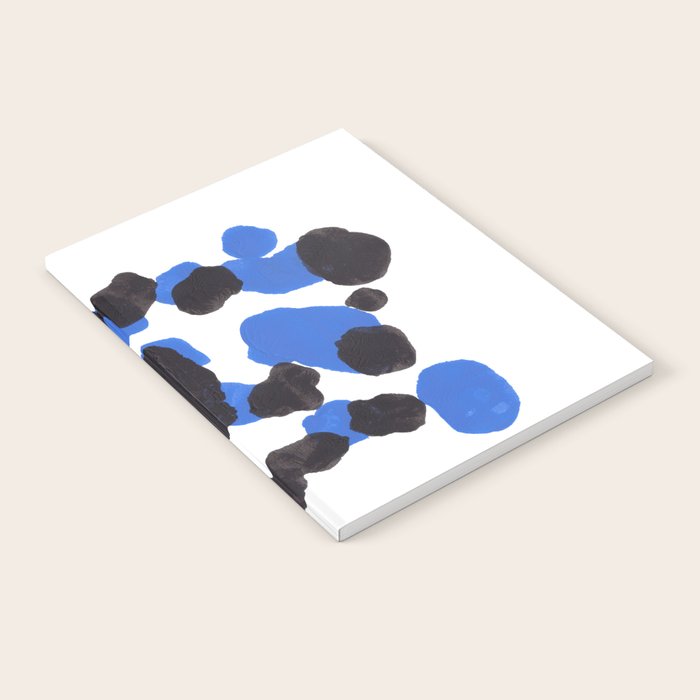 Baby Blue Inkblot Pattern Notebook Gallery Image 2