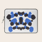 Baby Blue Inkblot Pattern Laptop Sleeve Gallery Image 1
