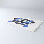 Baby Blue Inkblot Pattern Rug Gallery Image 3