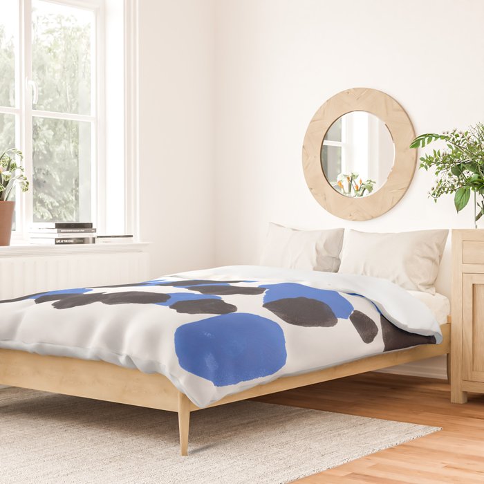 Baby Blue Inkblot Pattern Duvet Cover Gallery Image 2