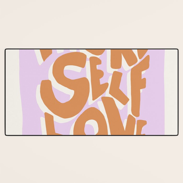 More Self Love | Red Desk Mat Gallery Image 3