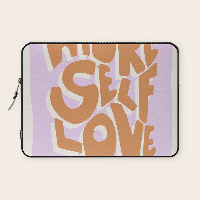 More Self Love | Red Laptop Sleeve Gallery Image 1
