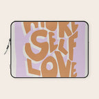 More Self Love | Red Laptop Sleeve Gallery Image 1