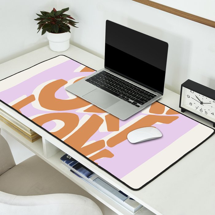More Self Love | Red Desk Mat Gallery Image 2