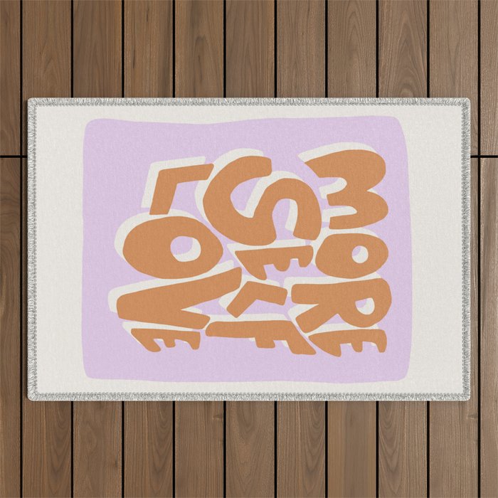 More Self Love | Red Outdoor Rug Gallery Image 1