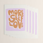 More Self Love | Red Wrapping Paper Gallery Image 3
