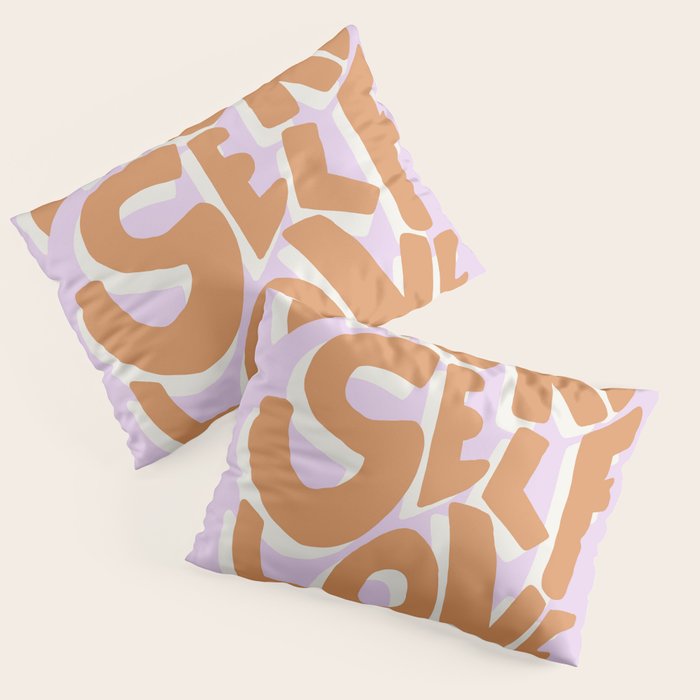 More Self Love | Red Pillow Sham Gallery Image 3