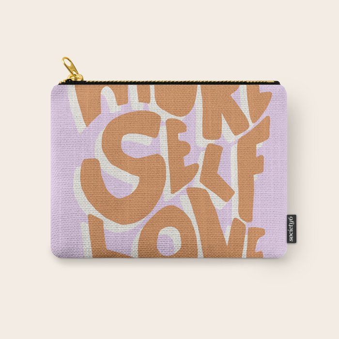 More Self Love | Red Carry All Pouch Gallery Image 1