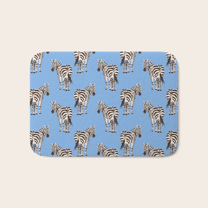 Zebra Bath Mat Gallery Image 1