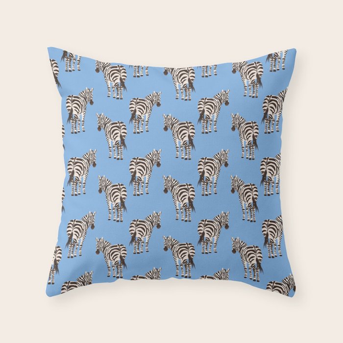 Zebra Throw Pillow Gallery Image 1