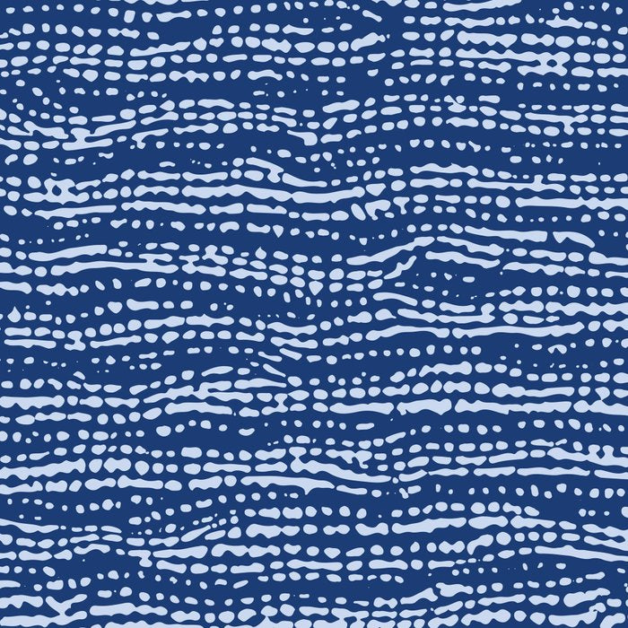 Mud Cloth Stitch Stripes Boho Indigo Blue Coffee Mug Gallery Image 2