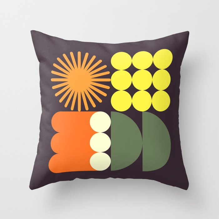 Retro 18B Throw Pillow Gallery Image 1