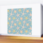 Vintage marine starfish sea animal pattern Wall Mural Gallery Image 2