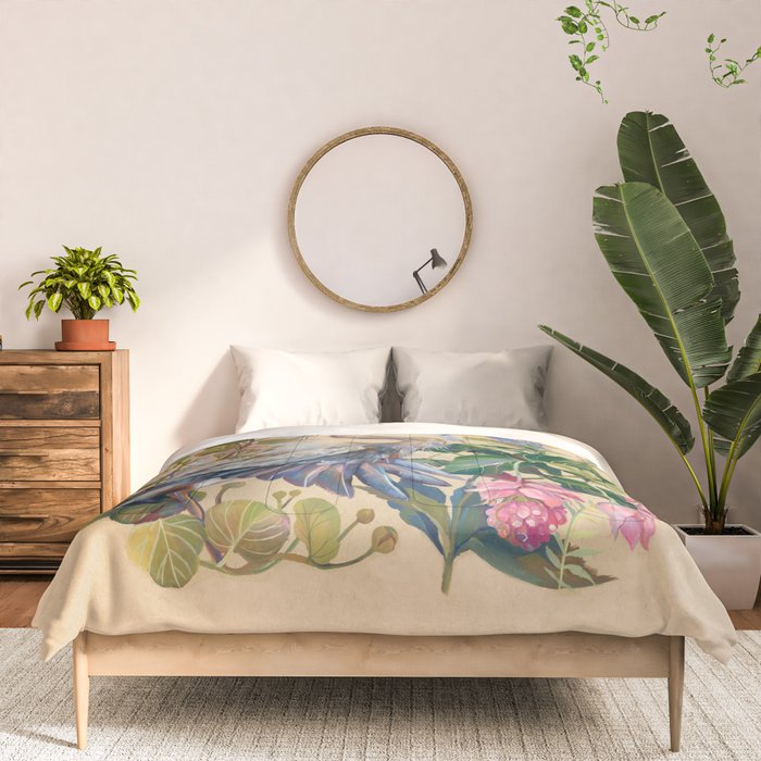 Blue Heron Floral Comforter Gallery Image 3