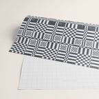 Structured Lines Grid Wrapping Paper Gallery Image 2