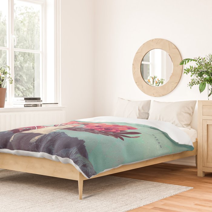Standing at the Threshold of Time Duvet Cover Gallery Image 2