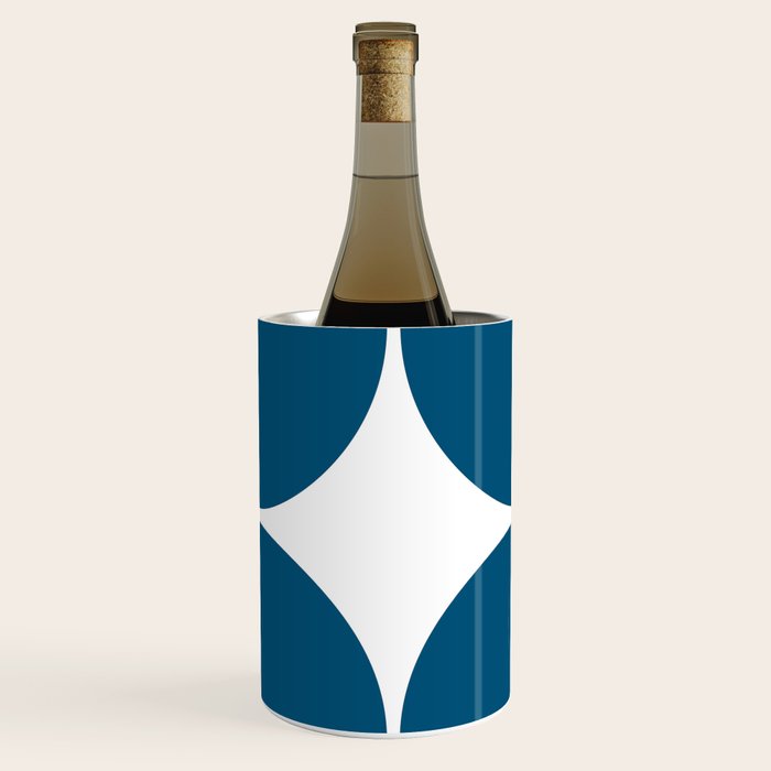 Mid Century Modern Blue Square Wine Chiller Gallery Image 3