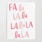 Fa La La . Pop pink Poster Gallery Image 4
