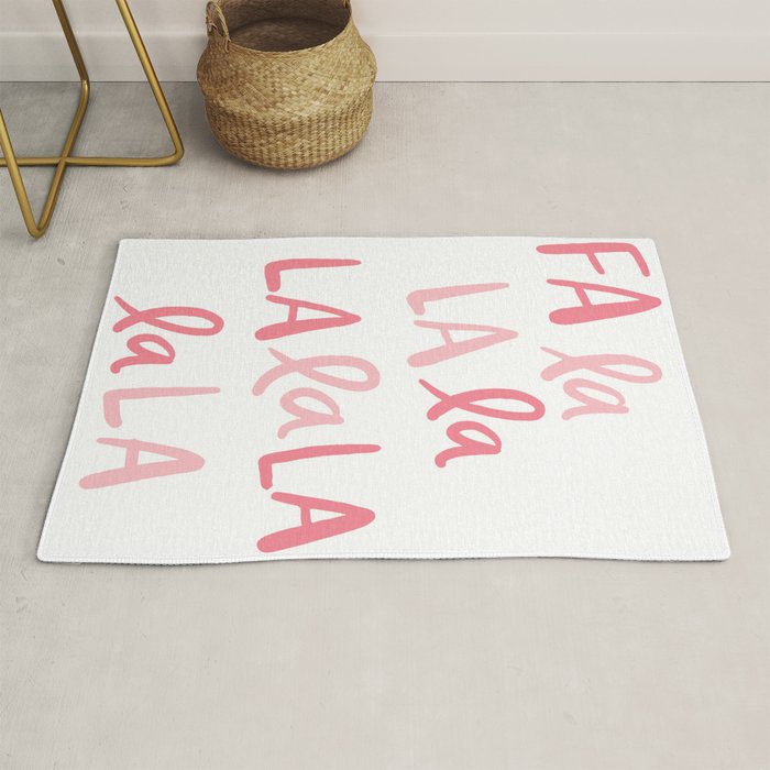 Fa La La . Pop pink Rug Gallery Image 1