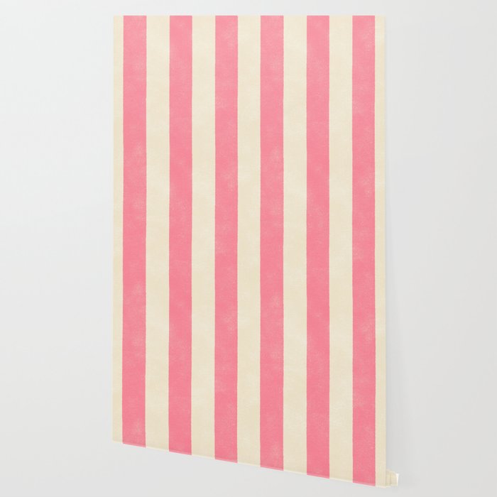Cabana Stripe - pink & cream Wallpaper Gallery Image 2