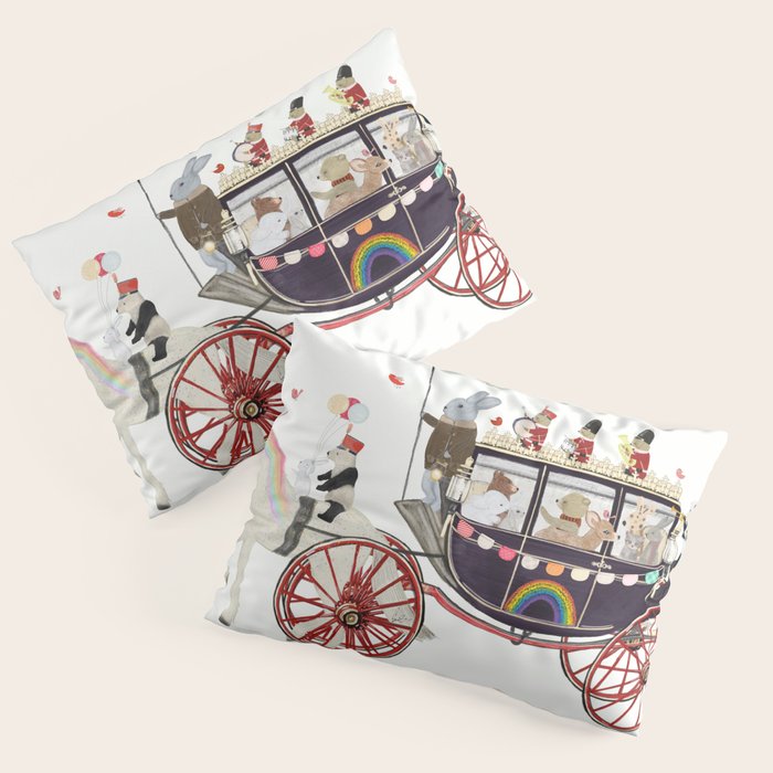 the rainbow carriage Pillow Sham Gallery Image 3