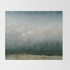Caspar David Friedrich - The Monk by the Sea Throw Blanket Gallery Image 2