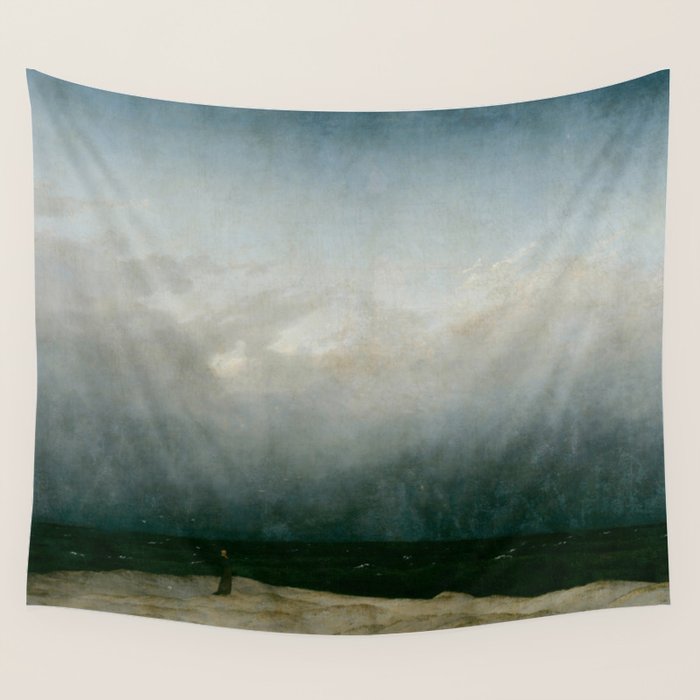 Caspar David Friedrich - The Monk by the Sea Wall Tapestry Gallery Image 4
