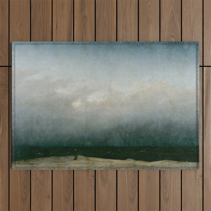 Caspar David Friedrich - The Monk by the Sea Outdoor Rug Gallery Image 1