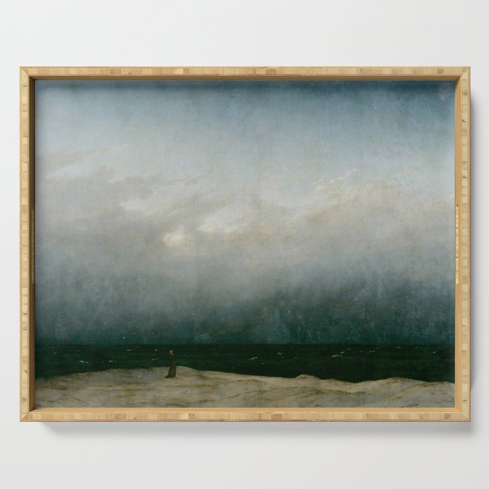 Caspar David Friedrich - The Monk by the Sea Serving Tray Gallery Image 1
