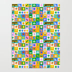 Colorful back to school mosaic pattern Poster Gallery Image 4