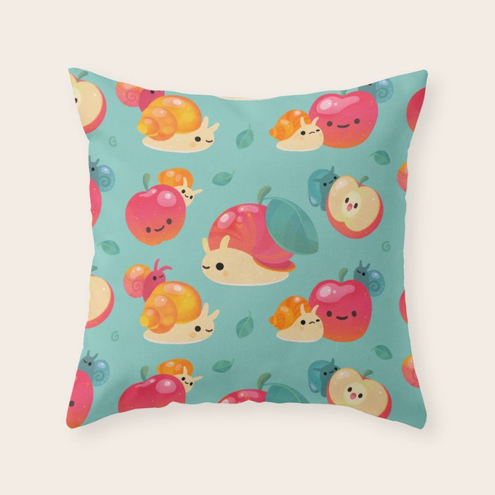 Apple snail Throw Pillow Gallery Image 6