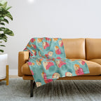 Apple snail Throw Blanket Gallery Image 1