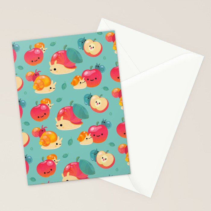 Apple snail Stationery Card Gallery Image 2
