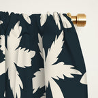 Palm Trees - Black and White  Window Curtain Gallery Image 2