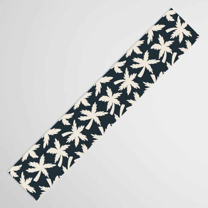 Palm Trees - Black and White  Table Runner Gallery Image 3