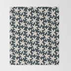 Palm Trees - Black and White  Throw Blanket Gallery Image 2