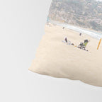 Redondo Beach // California Ocean Vibes Lifeguard Hut Surfing Sandy Beaches Summer Tanning Pillow Sham Gallery Image 4