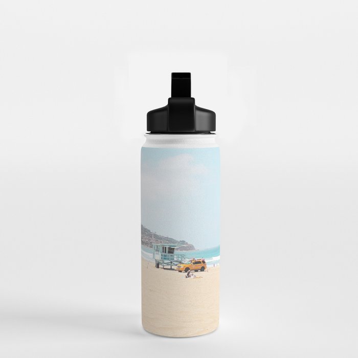 Redondo Beach // California Ocean Vibes Lifeguard Hut Surfing Sandy Beaches Summer Tanning Water Bottle Gallery Image 2