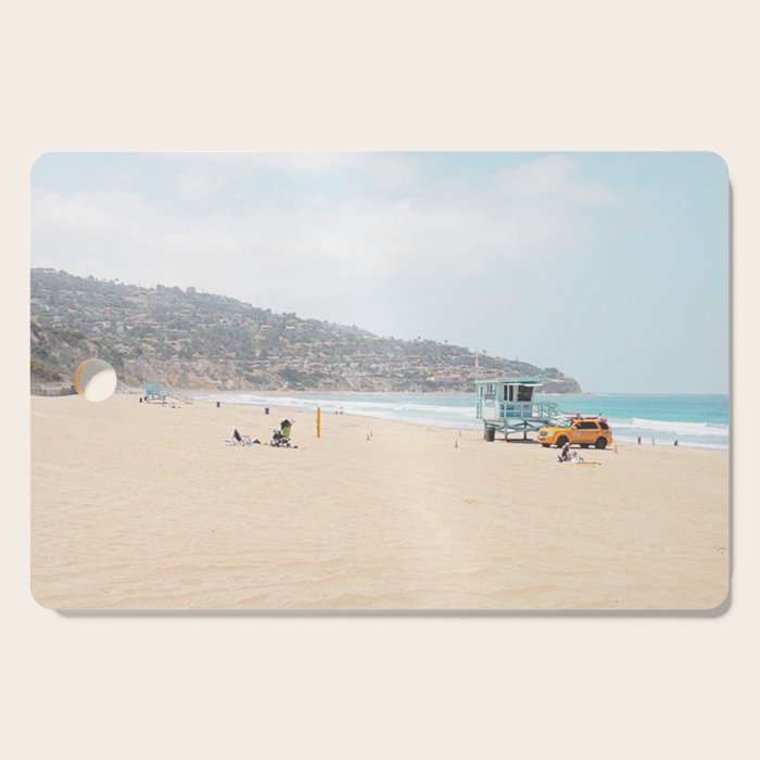 Redondo Beach // California Ocean Vibes Lifeguard Hut Surfing Sandy Beaches Summer Tanning Cutting Board Gallery Image 1