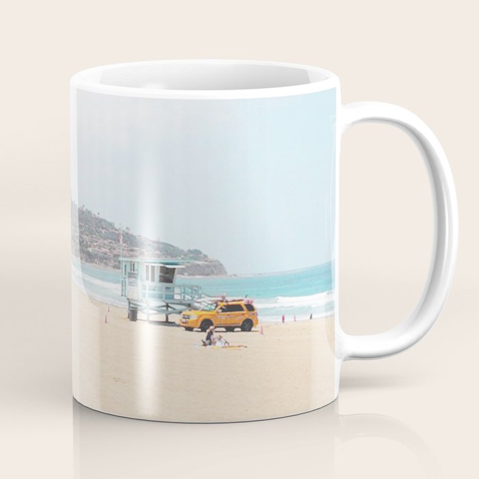 Redondo Beach // California Ocean Vibes Lifeguard Hut Surfing Sandy Beaches Summer Tanning Coffee Mug Gallery Image 1