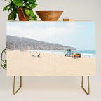 Redondo Beach // California Ocean Vibes Lifeguard Hut Surfing Sandy Beaches Summer Tanning Credenza Gallery Image 1